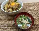 小松菜としめじの味噌汁🥬作り方2写真