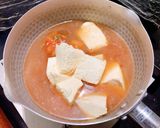 ピリ辛キムチ肉豆腐作り方2写真