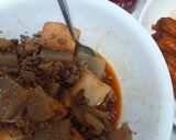 ひき肉と厚揚げの酸っぱ旨辛炒め！作り方2写真