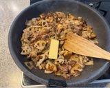 蓮根としめじの和風パスタ（肉入り）作り方6写真