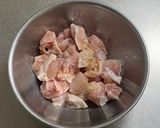 なすびと鶏もも肉のスパゲッティ作り方3写真