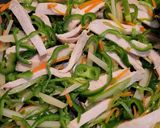 サラダチキンと家にある野菜で♪青椒肉絲作り方4写真