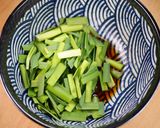 行列のうどんそば⑤ニラと豆腐の肉吸い🤩🍜作り方2写真