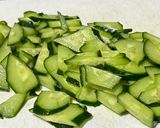 簡単に◎新ワカメと夏野菜の酢の物作り方2写真
