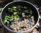 麻婆豆腐春雨茄子青椒木耳ピーマンキクラゲ作り方3写真