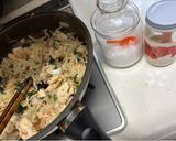 大根、大葉、鶏胸肉のさっぱりごま油炒め作り方3写真