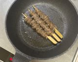 冷凍こんにゃくの鶏皮串風作り方7写真