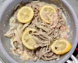 豆乳レモンクリームパスタ風～蕎麦～♡！作り方8写真