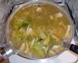 白菜・海老・キノコのかき玉中華スープ作り方4写真
