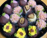 雑穀米入り、桜餡、白餡うさぎのおはぎ🐰作り方7写真