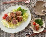 ちぎって丸めて焼くだけ♡豚と大葉のつくね作り方5写真