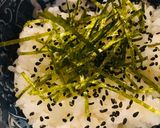 毎日のしろごはん●黒ゴマ海苔ごはん作り方1写真