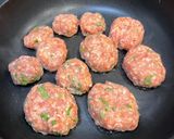お弁当にも❀しそ入りつくね作り方3写真