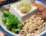 温かい豆腐半丁そば作り方3写真