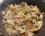 鶏肉とにんにくの濃厚バジルクリーム煮作り方2写真