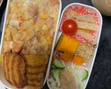 レンジ簡単中華風ヤンニョム味炒飯弁当作り方16写真