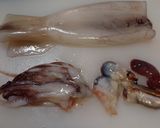 秋三昧💫イカ・里芋•大根•しめじの簡単煮物作り方1写真