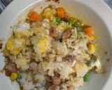 全てレンジ中華風梅シーフード風味炒飯弁当作り方10写真