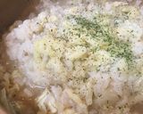 リゾット風●白菜＆シチューチーズ雑炊作り方2写真
