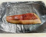 刺身用のブリの柵で冷蔵庫で一夜干し作り方2写真