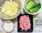 ランチ！キャベツとローストビーフのサンド作り方1写真