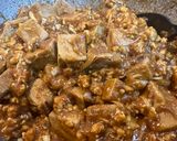 粗挽き鶏ミンチで、高野豆腐の麻婆豆腐作り方13写真
