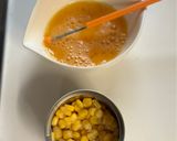 コーンを入れた甘いだし巻き玉子焼き作り方2写真