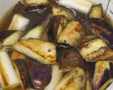 こんがり♪焼きなすと焼きねぎのみそ汁作り方3写真
