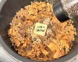 炊飯器で簡単！レトルトカレーと鶏胸肉で炊込みご飯作り方4写真