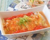 白菜と豚バラの重ね蒸し コチュチーズのせ作り方7写真