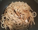 豚バラ肉とアスパラの焼きうどん作り方10写真