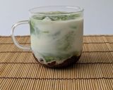 【おうちカフェ】抹茶あずきラテ作り方7写真
