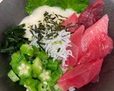 まぐろとしらすのねばとろ丼作り方4写真