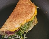 朝食トルティーヤ☆生ハム水菜タコスサラダ作り方2写真