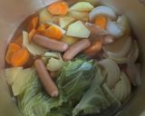 簡単★夕食！オレガノとキャベツ入りポトフ作り方4写真