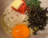 簡単⭐︎明太子釜玉うどん作り方10写真