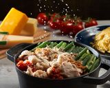 チーズと生パスタで〆る、チリトマトもつ鍋作り方5写真