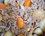 今夜のおかず夕飯！豚バラ肉の肉じゃが和食主菜作り方11写真