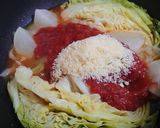♬カブとキャベツのトマトスープパスタ♬作り方3写真