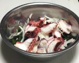 タコと若芽の夏ダイエット冷製パスタ作り方5写真
