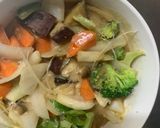 お一人様レモン親子丼味根菜たっぷり野菜炒作り方18写真