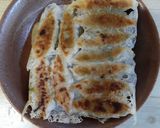 茹野菜で餃子作り卵焼き用フライパンで焼く作り方6写真