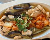 ナスとキムチ鶏ささみの温素麺作り方5写真