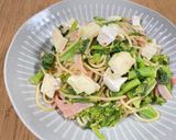鮎河菜と玄米甘酒のパスタ作り方8写真