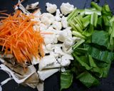 簡単！免疫アップ野菜のバター味噌汁作り方1写真