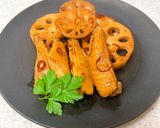 手羽中とれんこんのピリ辛甘酢醤油づけ作り方7写真