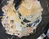 ワンパンで出来る！きのこのクリームパスタ作り方4写真