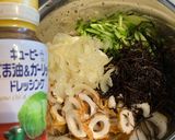 玉ねぎとちくわのサラダ（ごま油ガーリック作り方5写真