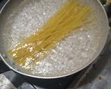 梅納豆カルボナーラ風パスタ　超簡単作り方1写真