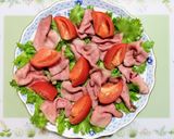 簡単夕飯！ローストビーフトマトサラダ副菜おつまみ作り方4写真